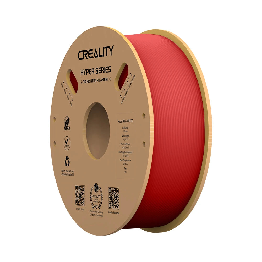 Creality Hyper PLA Filament 1.75mm haute fluidité haute vitesse matériel d'impression 3D bobine d'extrusion Stable dimensionnelle 1KG