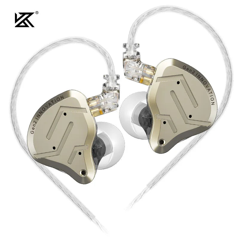 KZ ZSN Pro 2 lecteur hybride 1BA + 1DD dans l'oreille écouteurs en métal HIFI basse casque moniteur écouteurs Sport suppression de bruit casque