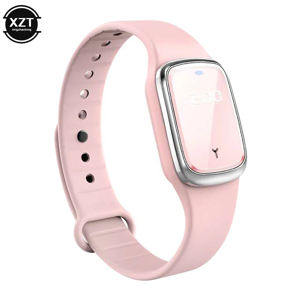 Nouveau Bracelet anti-moustiques à ultrasons Bracelet anti-moustiques d'été en plein air avec montre d'affichage de l'heure