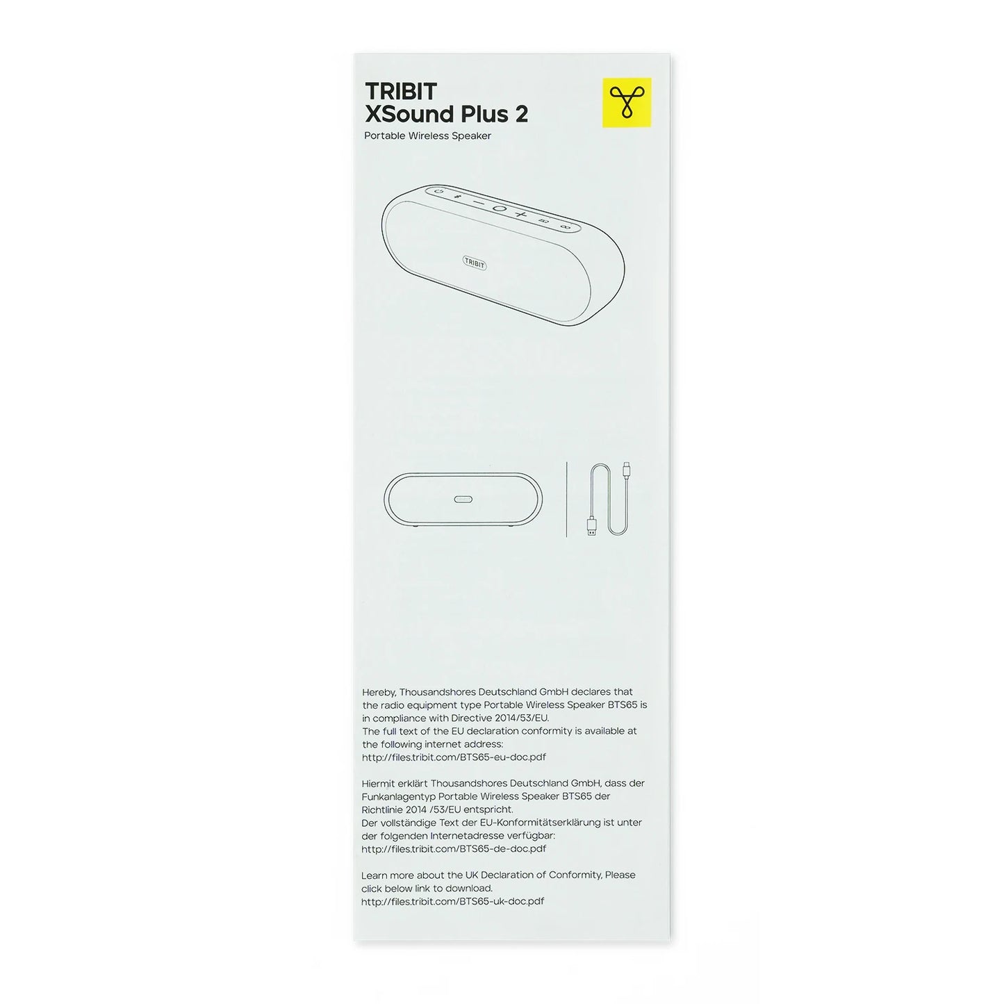 Haut-parleur Bluetooth portable TRIBIT XSound Plus 2, puissance 30 W, haut-parleur sans fil étanche IPX7, autonomie de 24 heures