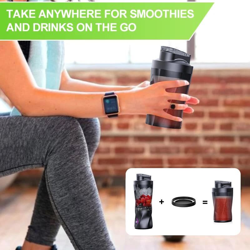 Presse-agrumes électrique Portable mélangeur de fruits frais 700ML multifonctionnel USB Rechargeable Shakes Smoothie mélangeur tasse de mélange extérieure