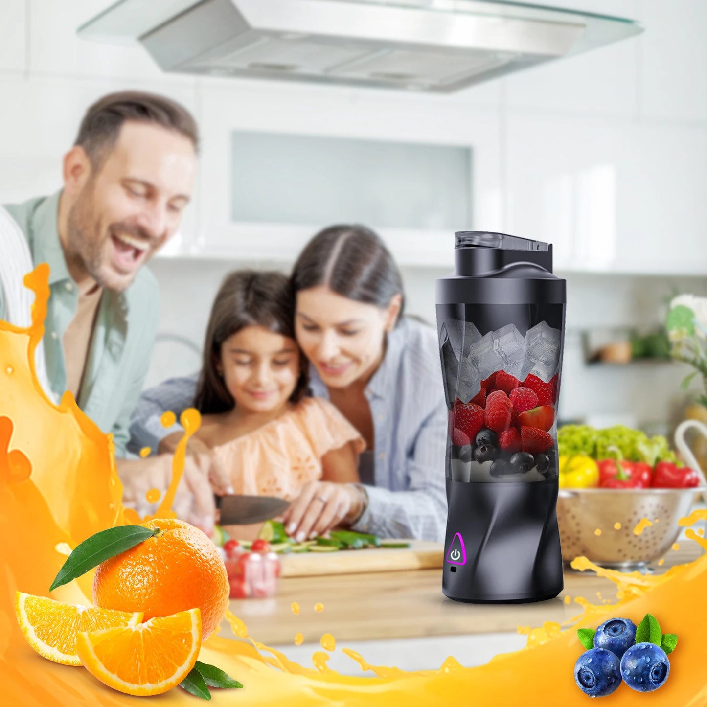Presse-agrumes électrique Portable mélangeur de fruits frais 700ML multifonctionnel USB Rechargeable Shakes Smoothie mélangeur tasse de mélange extérieure