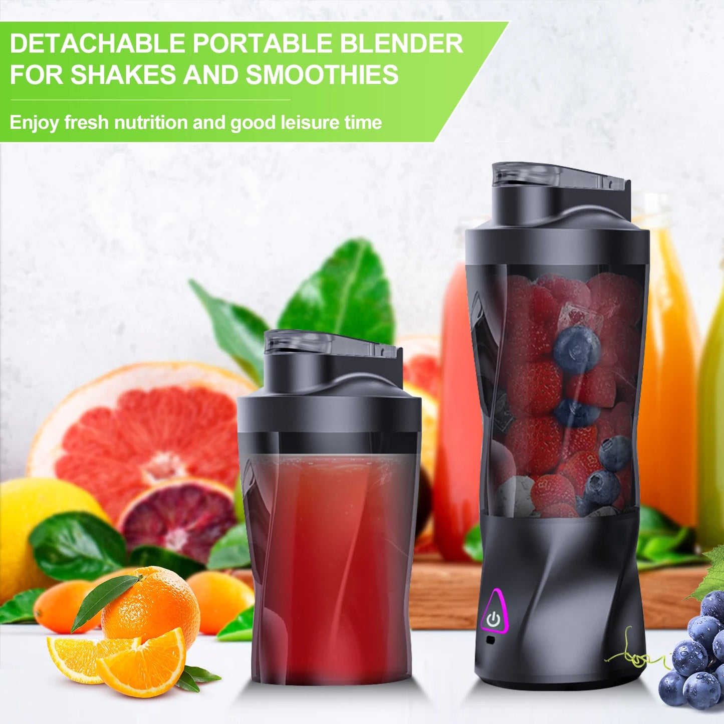 Presse-agrumes électrique Portable mélangeur de fruits frais 700ML multifonctionnel USB Rechargeable Shakes Smoothie mélangeur tasse de mélange extérieure