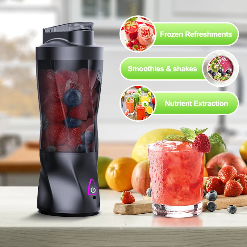 Presse-agrumes électrique Portable mélangeur de fruits frais 700ML multifonctionnel USB Rechargeable Shakes Smoothie mélangeur tasse de mélange extérieure