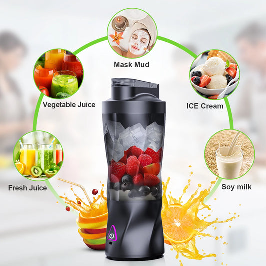 Presse-agrumes électrique Portable mélangeur de fruits frais 700ML multifonctionnel USB Rechargeable Shakes Smoothie mélangeur tasse de mélange extérieure