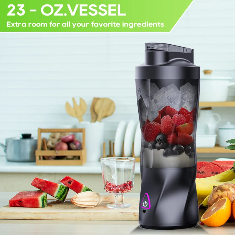 Presse-agrumes électrique Portable mélangeur de fruits frais 700ML multifonctionnel USB Rechargeable Shakes Smoothie mélangeur tasse de mélange extérieure